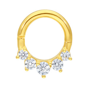 Aro 18K Hinged Crystal