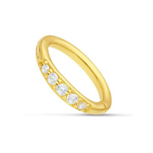 Anillo 18K Pave Hinged