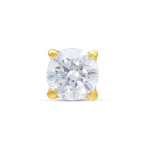 Accesorio de 14K Gold con cristal claro sobre fondo blanco