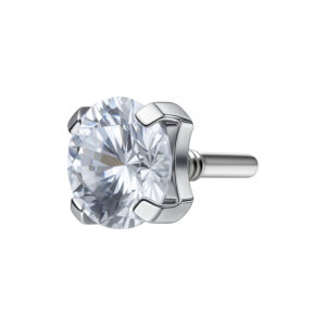 Accesorio con engaste de púas para labret de ajuste perfecto