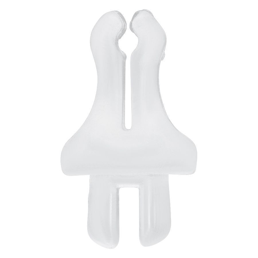 Clip de PTFE transparente para pantallas Body Bit sobre fondo blanco