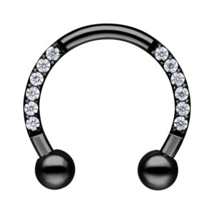 Crystal Circular Barbell