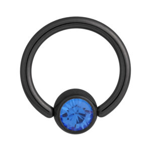 Flat Back Jewelled Clip in Ring