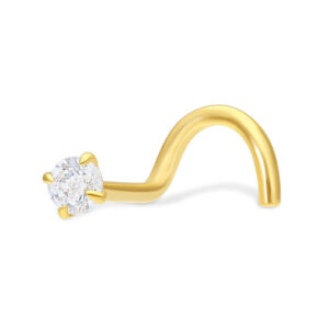 18K Crystal Stone Nosestud