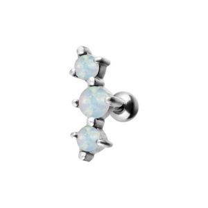 3 piedras de ópalo sintético