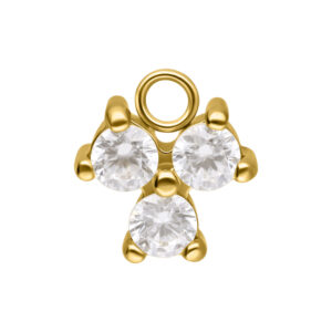 Colgante Crystal Trinity - Oro