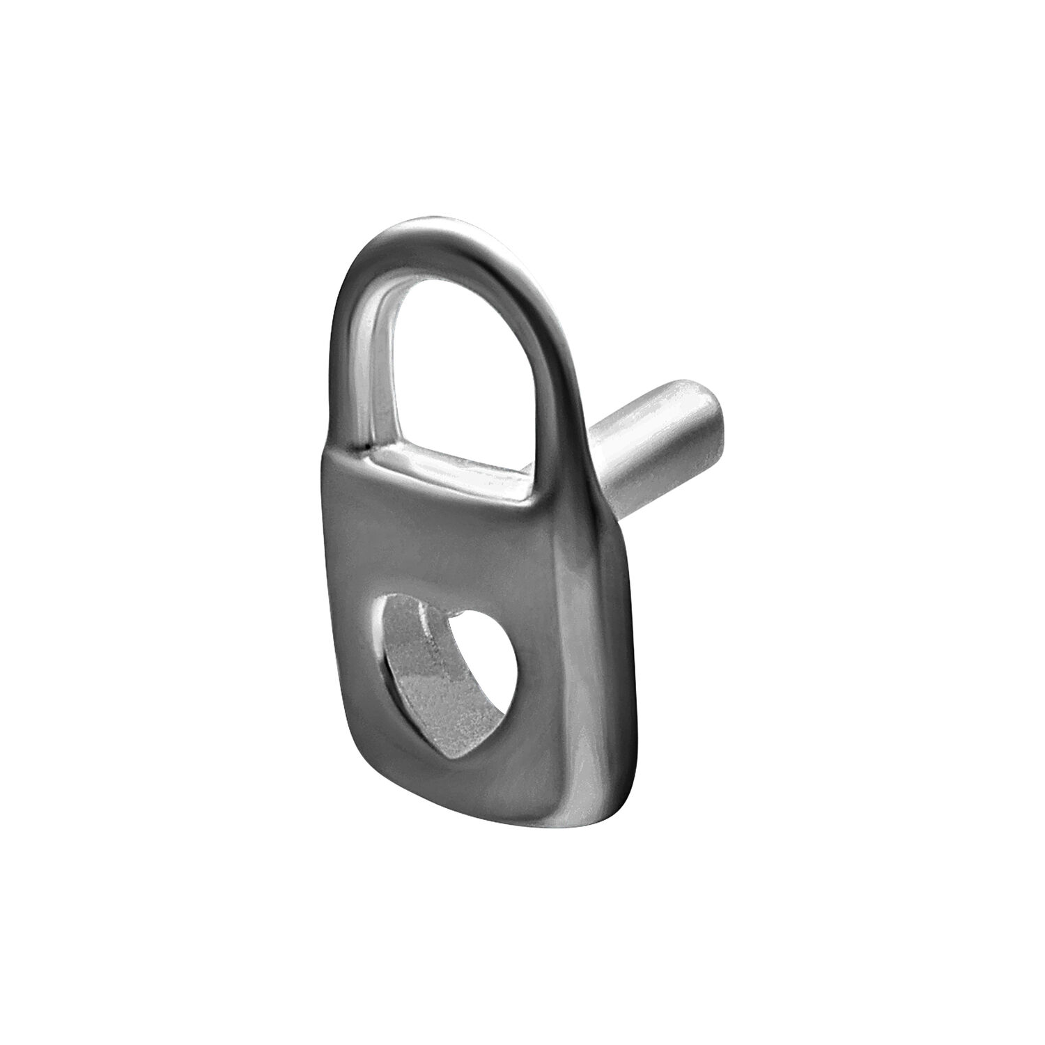 Adaptador Negro Push Fit Lock de plata sobre fondo blanco