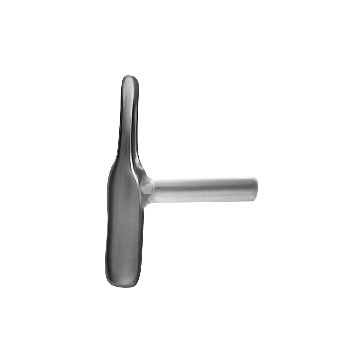 Accesorio negro para Push Fit Lock de plata sobre fondo blanco