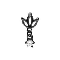 Accesorio de Loto Negro para Push Fit con cristal claro