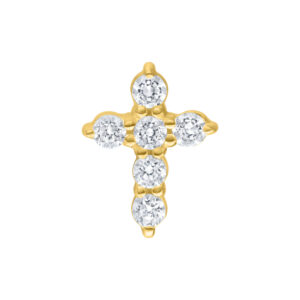 Push Fit Crystal Cross Accesorio - Oro