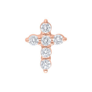 Push Fit Crystal Cross Accesorio - Oro Rosa