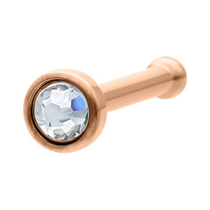 Piercing nasal fino mini con joya