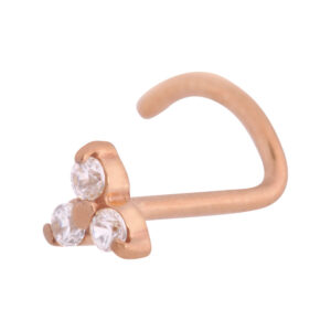 Trinity Nosestud - Oro Rosa