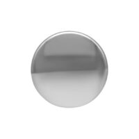 Disco Triple de Titanio Plateado para Piercing Disco redondo de titanio plateado sobre fondo blanco