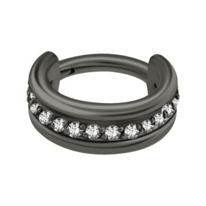 Jewelled Hinged Clicker - Negro
