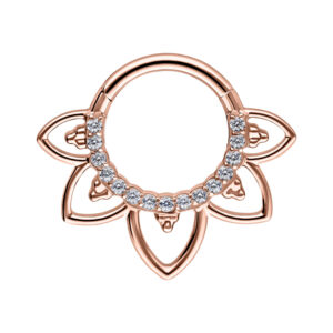 Septum Clicker Oriental Crystal - Oro Rosa