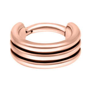 Triple Hinged Septum Clicker - Oro Rosa