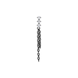 Accesorio Push Fit Dangling Crystal Chains - Negro