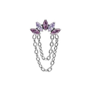 Cierre Push Fit con diseño Azure Bloom Crystal