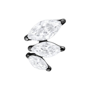 Accesorio Push Fit Belle Crystal - Negro