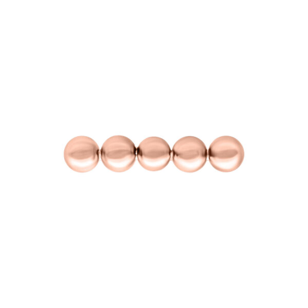Adorno Push Fit Bubble Bar en roségold sobre fondo blanco