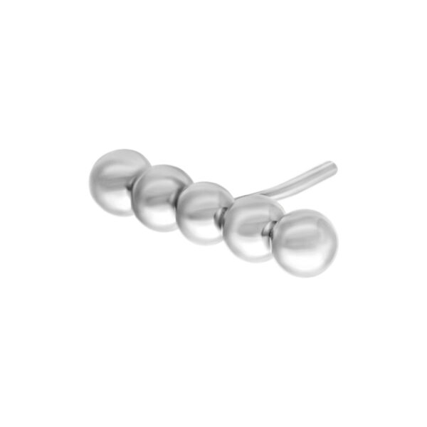 Accesorio de Burbuja Push Fit Plateado sobre fondo blanco