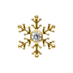 Accesorio Push Fit Winter Snowflake - Oro