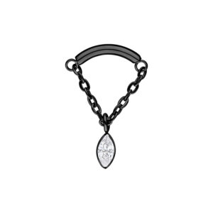 Accesorio Push Fit Crystal Triangle Hidden Helix