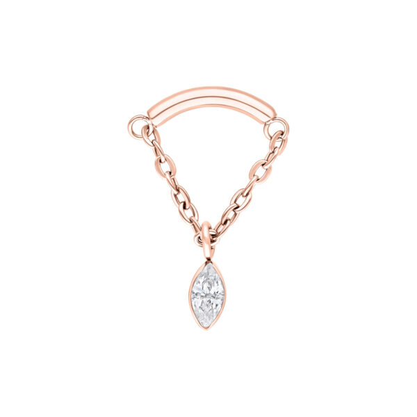 Accesorio Push Fit Crystal Triangle Hidden Helix
