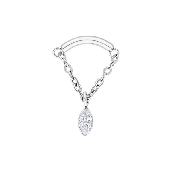 Accesorio Push Fit Crystal Triangle Hidden Helix