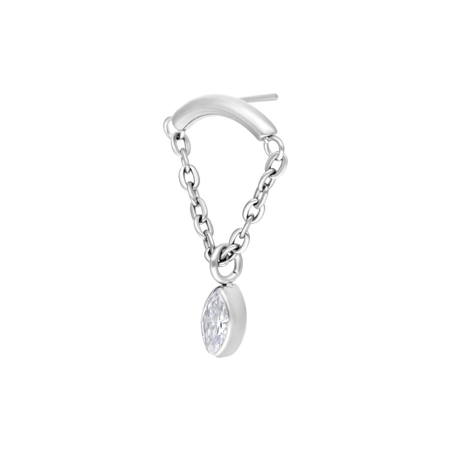 Accesorio Push Fit Crystal Triangle Hidden Helix