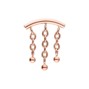 Accesorio con Bubble y cierre Push Fit oculto para helix - Oro Rosa