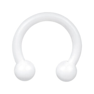 White Circular Barbell