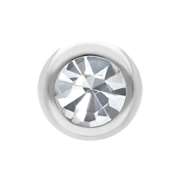 Bola de titanio cristalina para piercings de 3,0 mm de tamaño y 1,2 mm de grosor