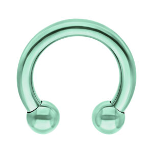 Circular Barbell Anodised Light Green
