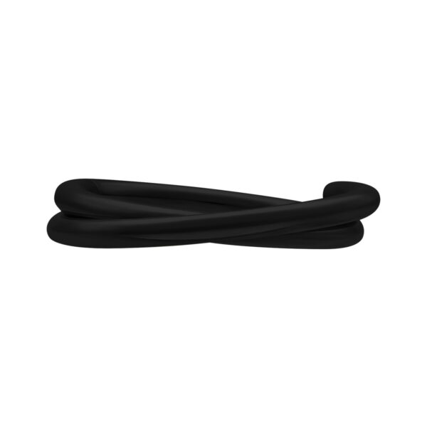 Piercing Clicker Negro Cruzado 1,2 mm de grosor, 8 mm de diámetro