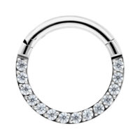 Clicker con Cristal Engastado en Pavé