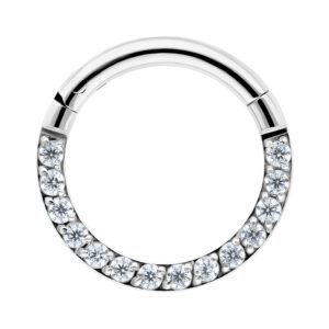 Clicker con Cristal Engastado en Pavé