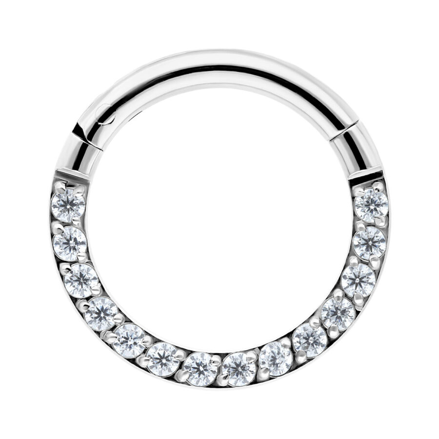 Clicker con Cristal Engastado en Pavé