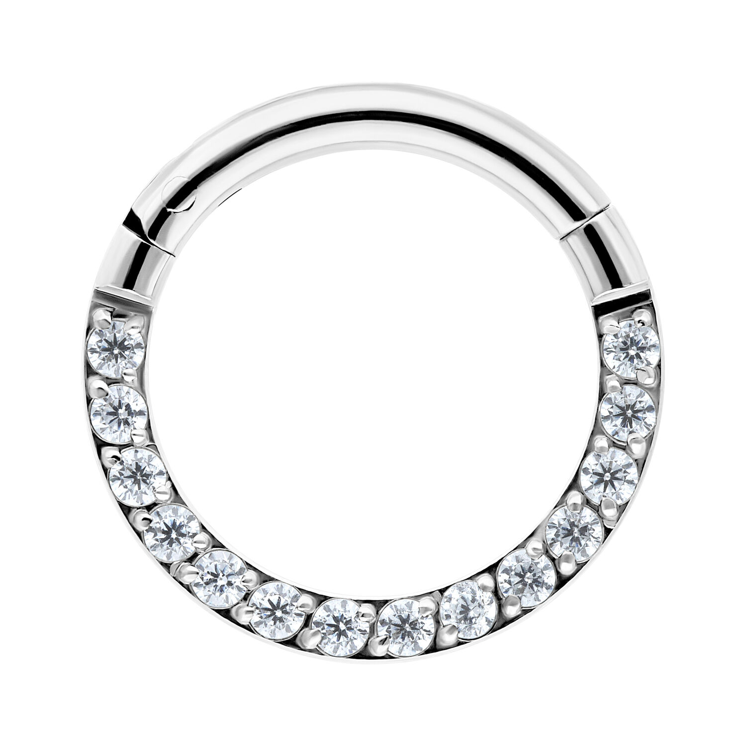 Clicker con Cristal Engastado en Pavé