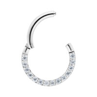 Clicker con Cristal Engastado en Pavé