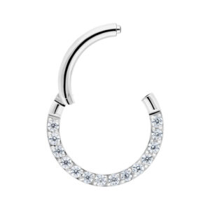 Clicker con Cristal Engastado en Pavé