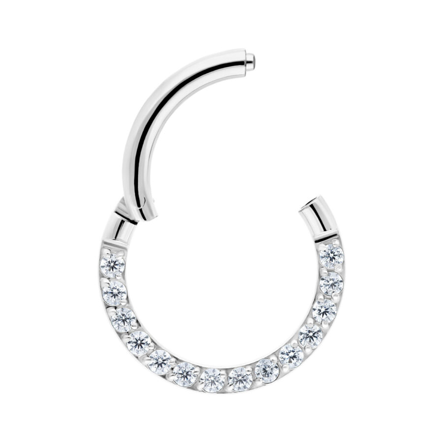 Clicker con Cristal Engastado en Pavé