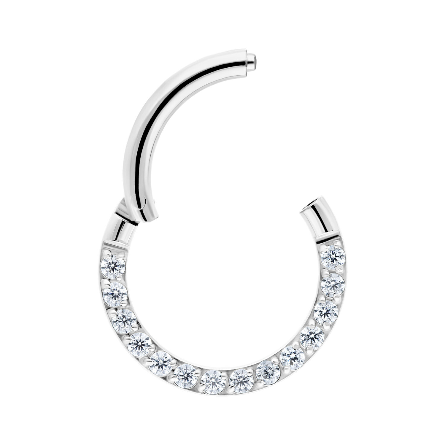 Clicker con Cristal Engastado en Pavé