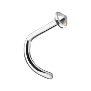Internally Jewelled Nostril Stud Nosestud