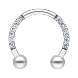 Crystal Circular Barbell