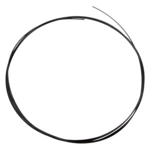 Barra de PTFE negra, 1,2 mm de grosor, sobre fondo blanco