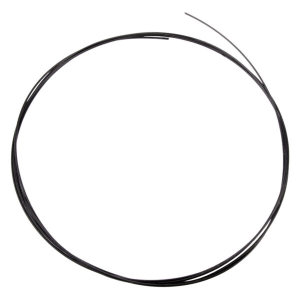 Barra de PTFE negra, 1,2 mm de grosor, sobre fondo blanco