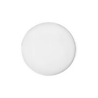 Disco de Oro Blanco Push Fit 4 mm Accesorio redondo y plano de oro blanco sobre fondo blanco