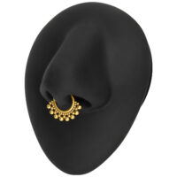 Clicker de Septum Dorado con Bolas en Pantalla Negra